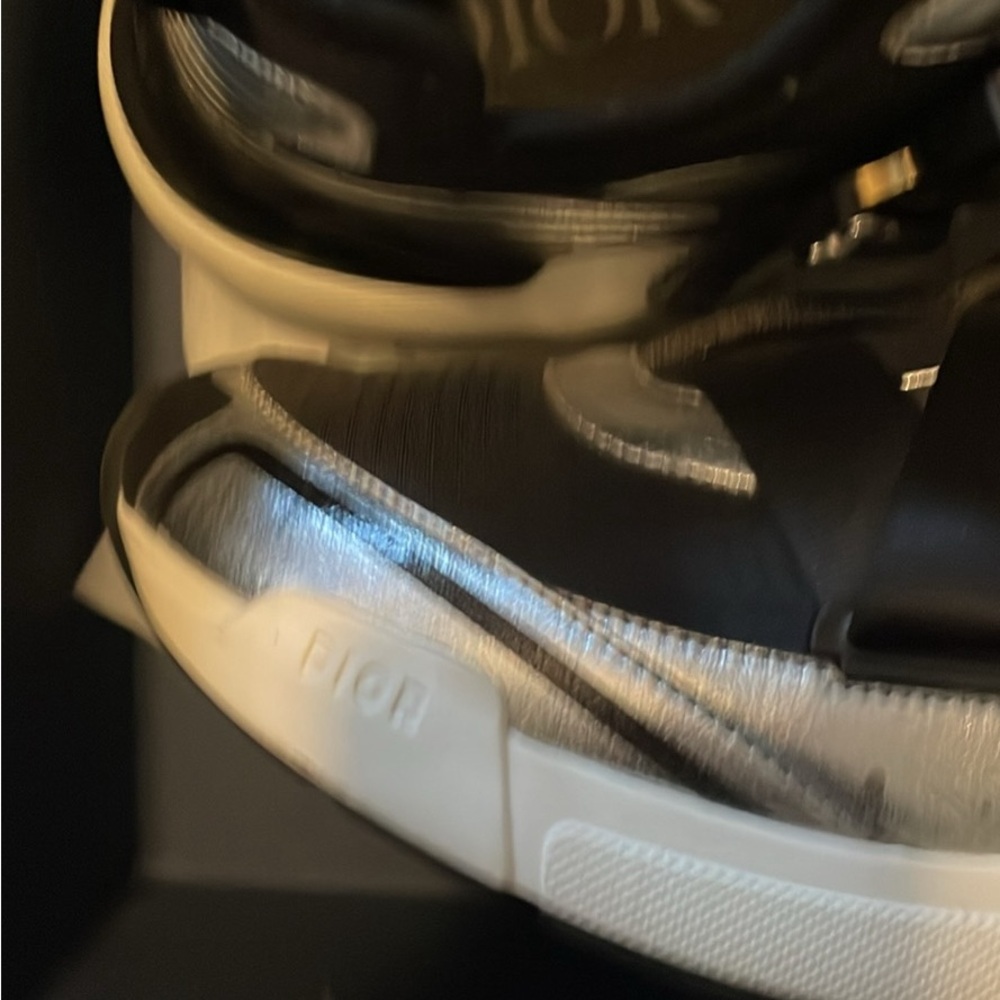 Dior Black and Silver Sneakers with Sleek Design